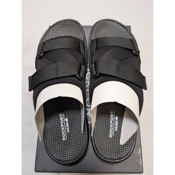 Rockport Trail Technique Men’s Black Hook & Loop Slide Sandals Size 7.5 NEW - Picture 6 of 11